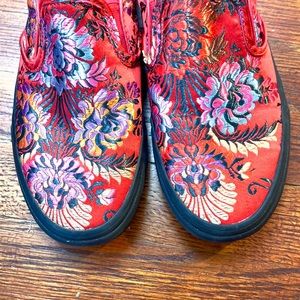 Vans classic slip on satin festival shoes